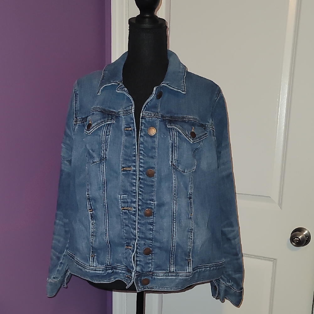 Lane Bryant Light Blue Denim Jacket Sz: 18 - Picture 1 of 8
